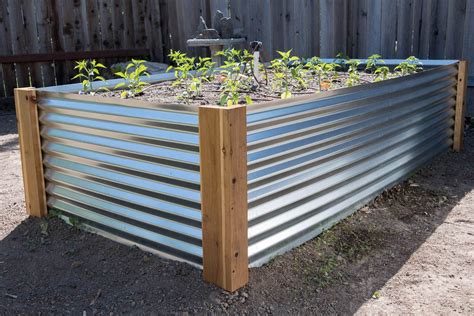 grow box with corrugated metal|corrugated metal raised garden beds.